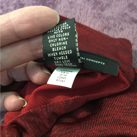 NWT International Concepts Maroon Key Hole Tank Top XL - Picture 8 of 9